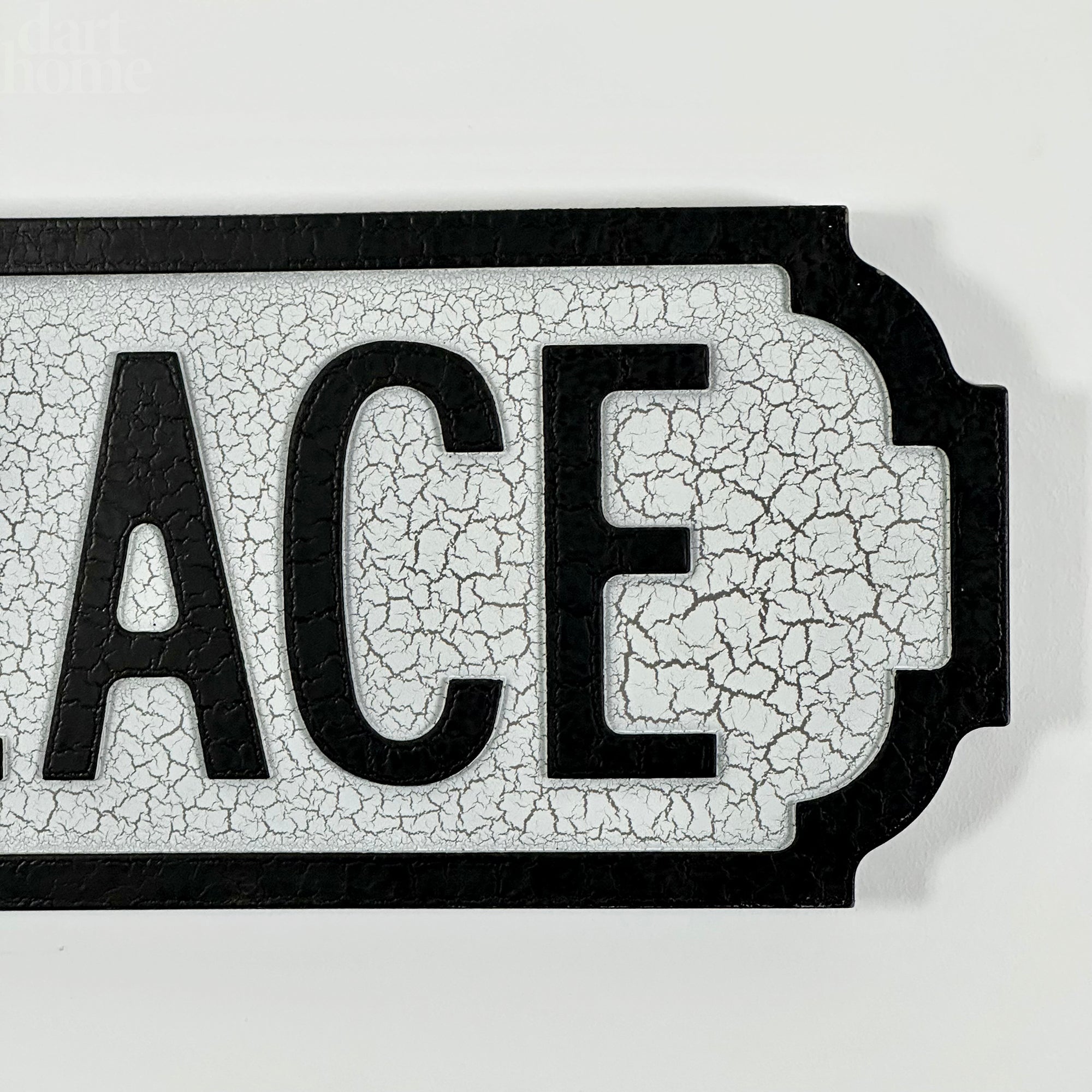 Crackled Prosecco Palace Street Sign