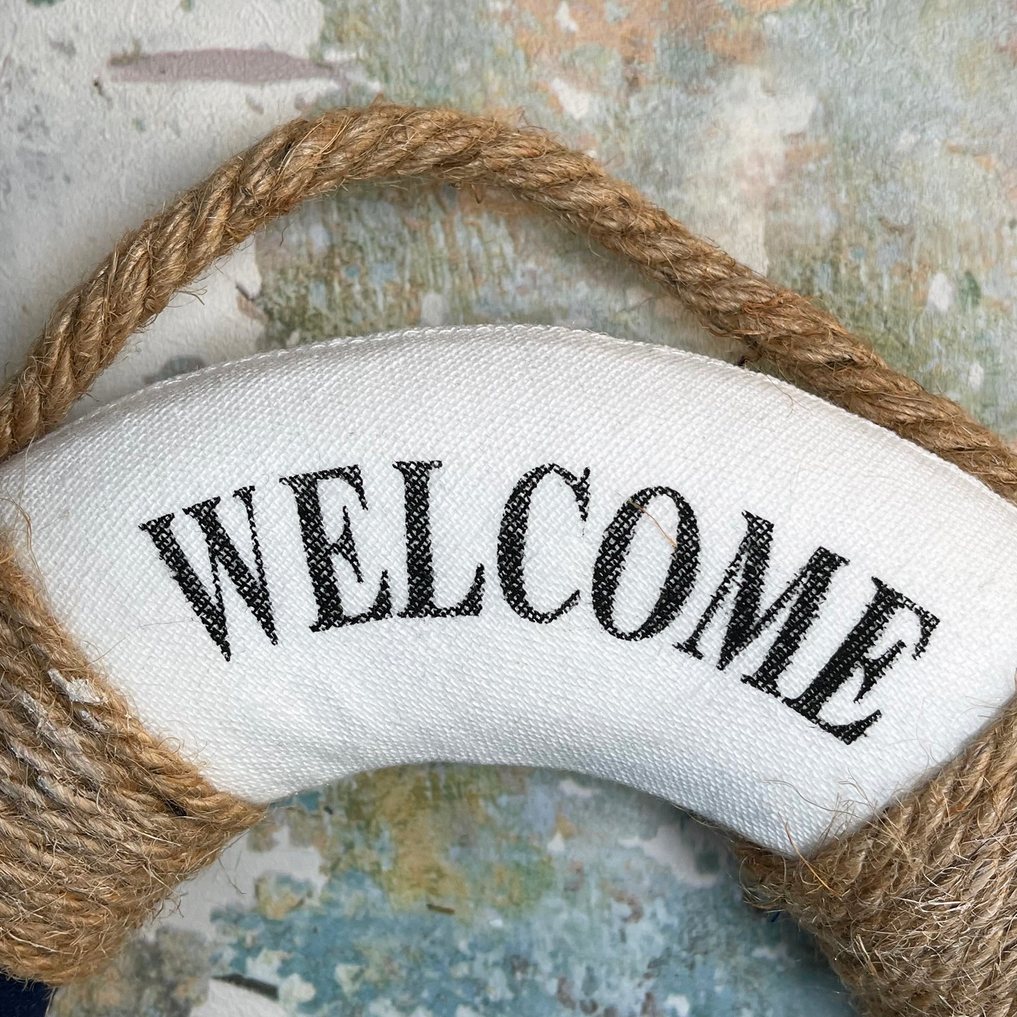 Welcome On Board Life Ring Wall Decoration