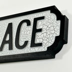 Crackled Prosecco Palace Street Sign