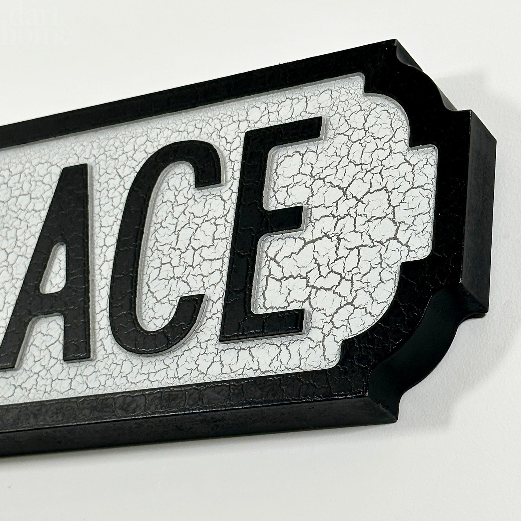 Crackled Prosecco Palace Street Sign