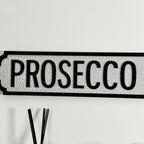 Crackled Prosecco Palace Street Sign