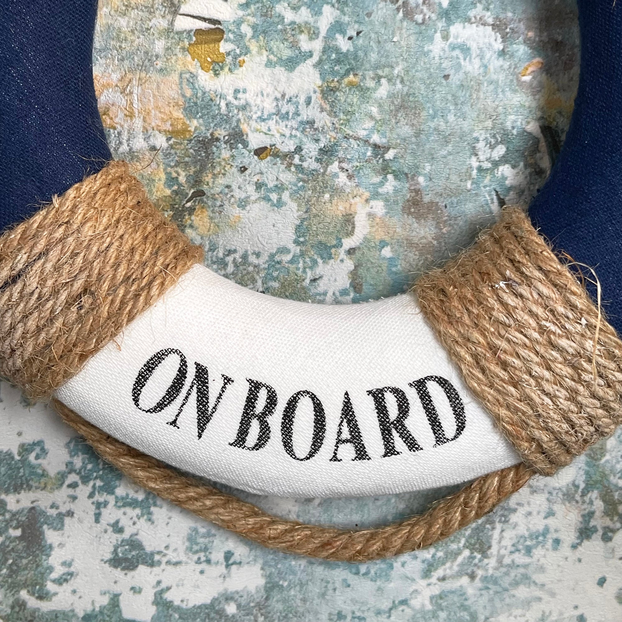 Welcome On Board Life Ring Wall Decoration