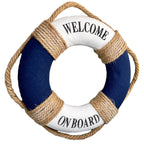Welcome On Board Life Ring Wall Decoration
