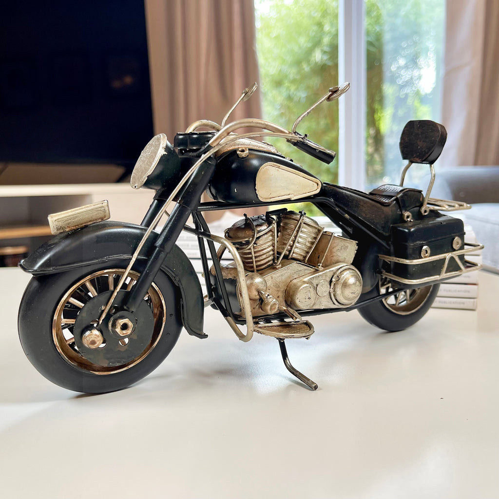 Black Metal Motorbike Model