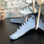 Blue & White Starfish In Rope Ornament