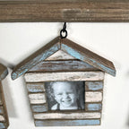 Hanging Triple Beach Hut Photo Frames