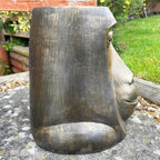 Gold Monkey Head Planter Large
