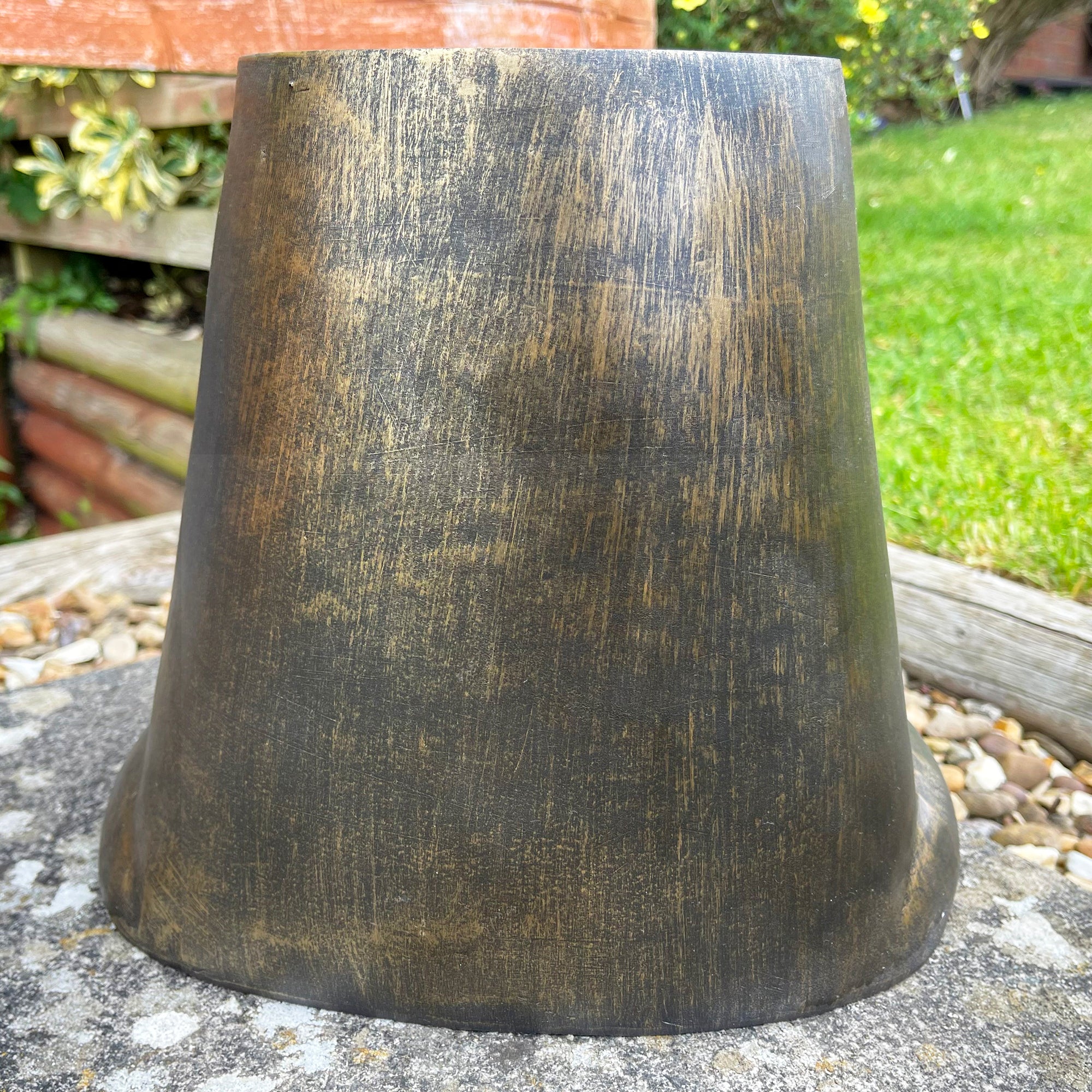 Gold Monkey Head Planter Large