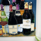 Wine Cellar Selection Ceramic Art Tile 8x8"