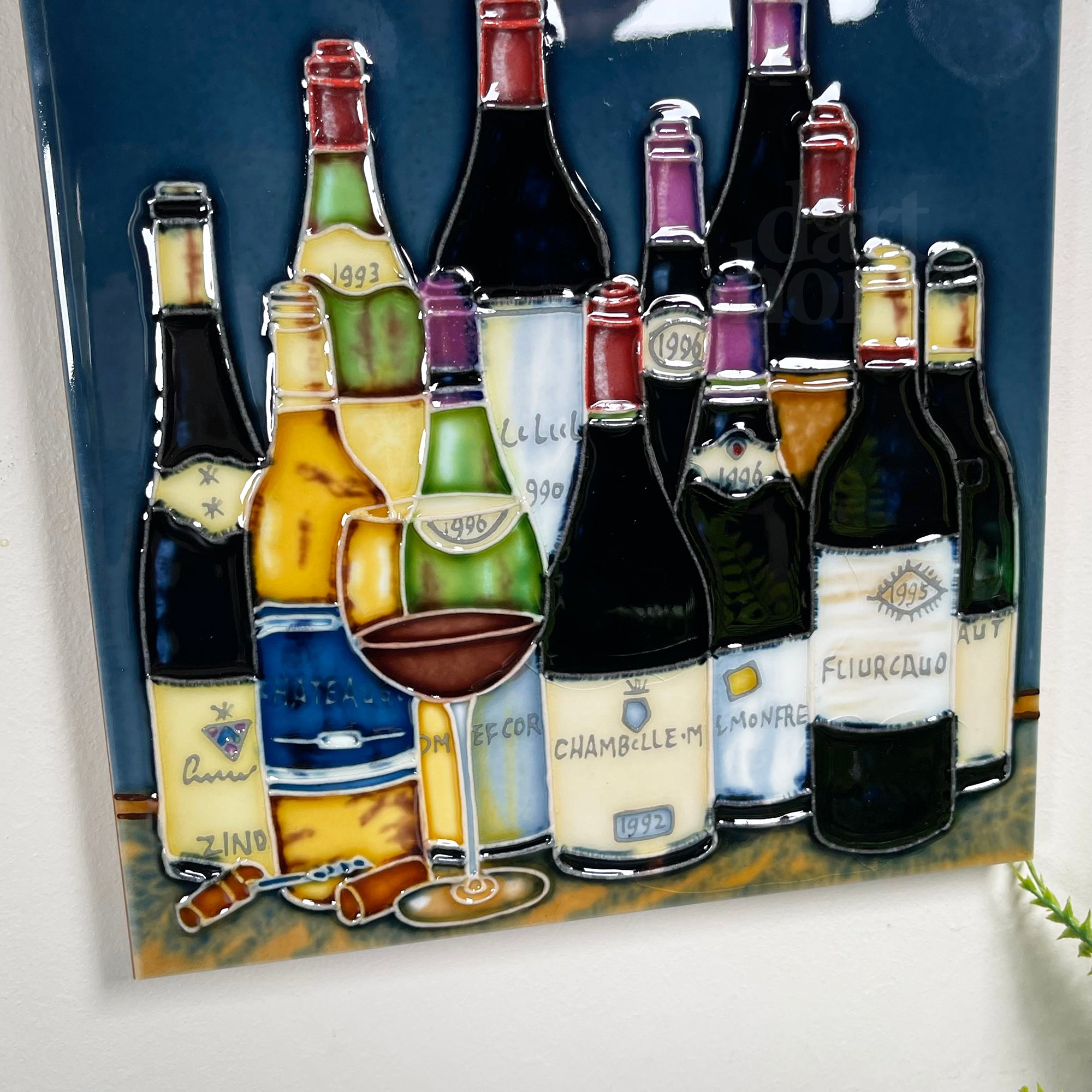Wine Cellar Selection Ceramic Art Tile 8x8"