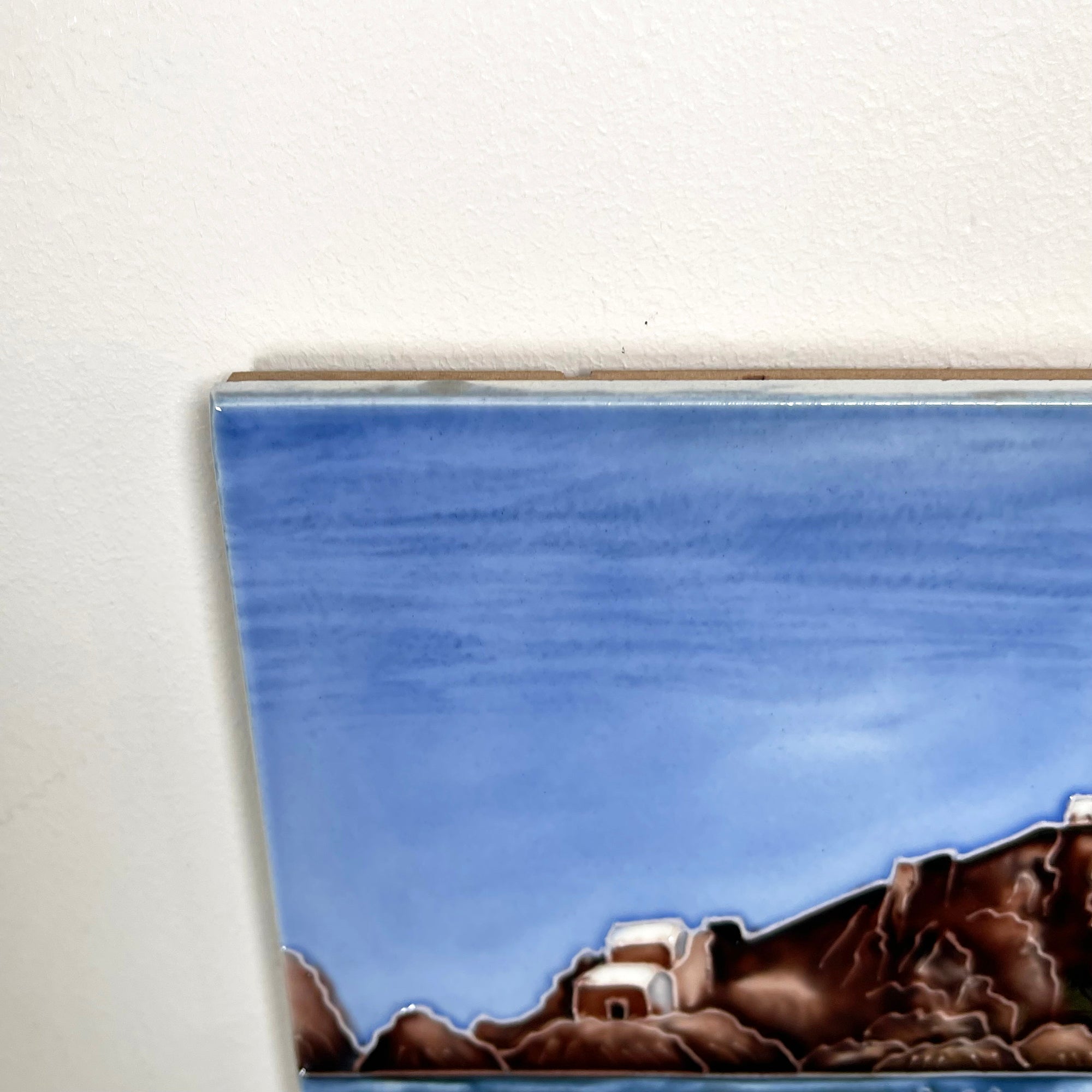 Lighthouse Island Ceramic Art Tile 8x8"