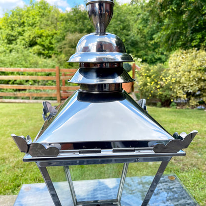 Stainless Steel Victorian Street Post Lantern 60cm