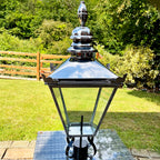 Viktorianische Straßenlaterne aus Edelstahl, 90 cm