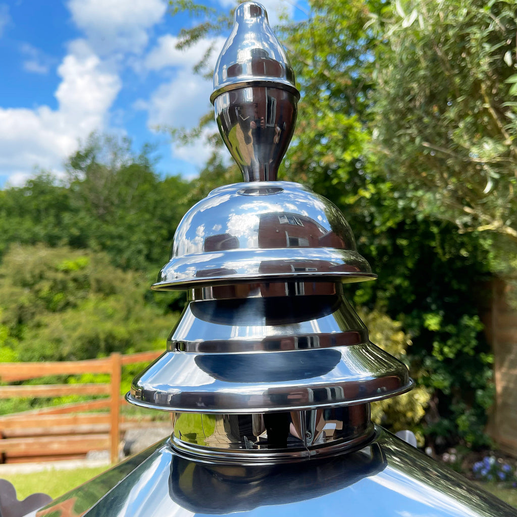 Stainless Steel Victorian Street Post Lantern 60cm