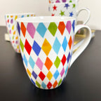 Ceramic Set Of 4 Bright Spark Mugs 350ml