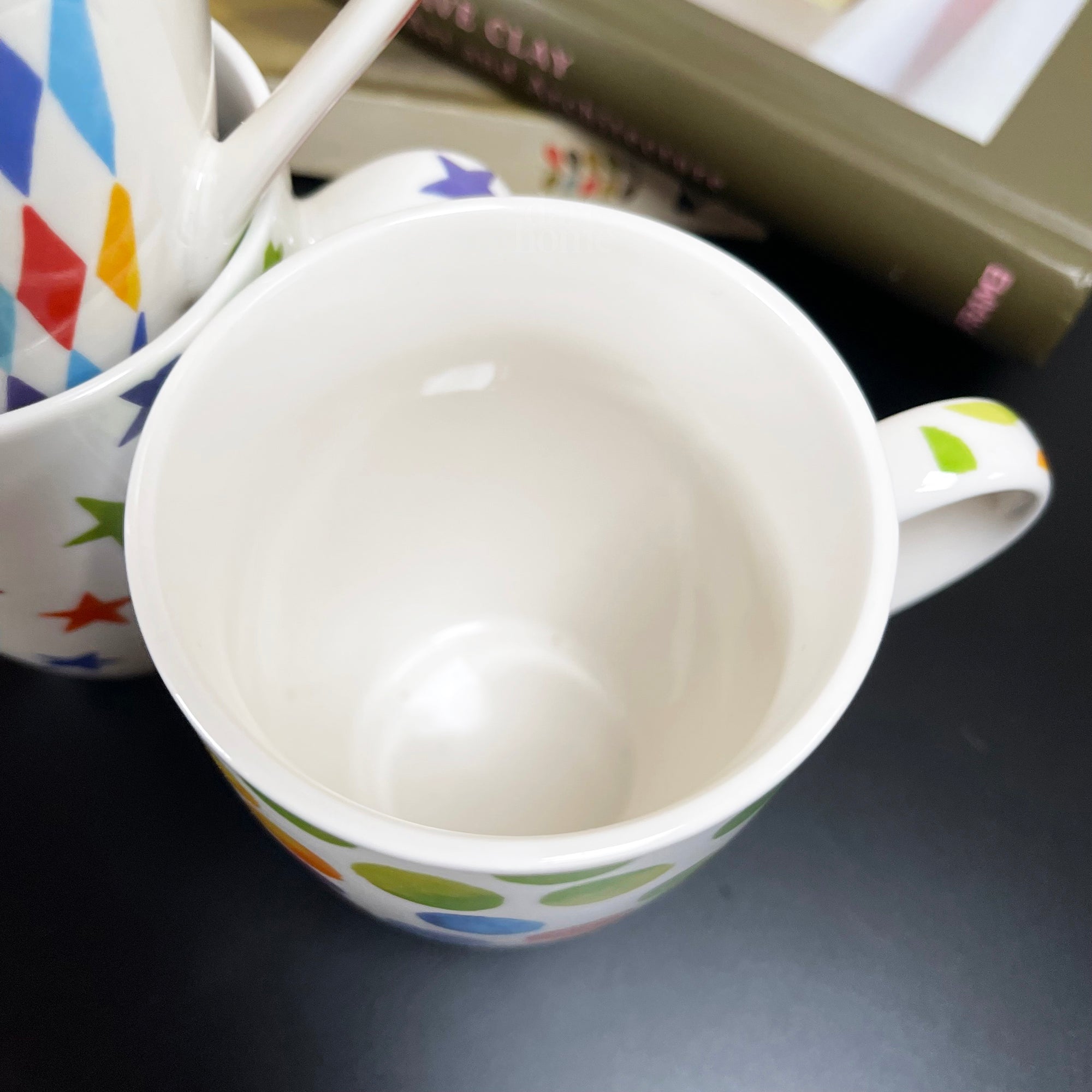 Ceramic Set Of 4 Bright Spark Mugs 350ml
