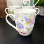 Set Of 4 French Country Garden Blossom Mugs