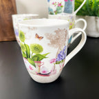 Set Of 4 French Country Garden Blossom Mugs