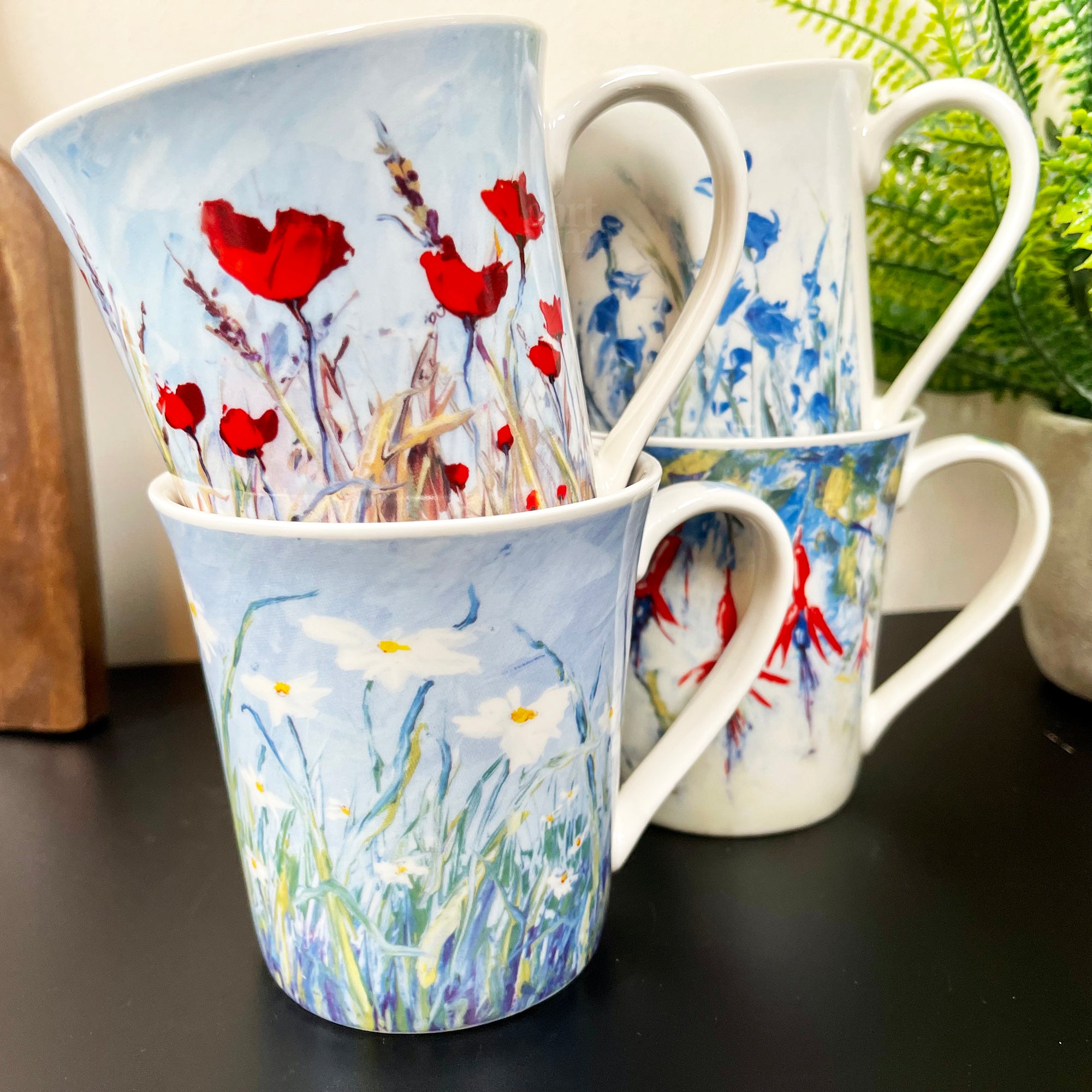 Wildflower Meadow Mugs Set Of 4