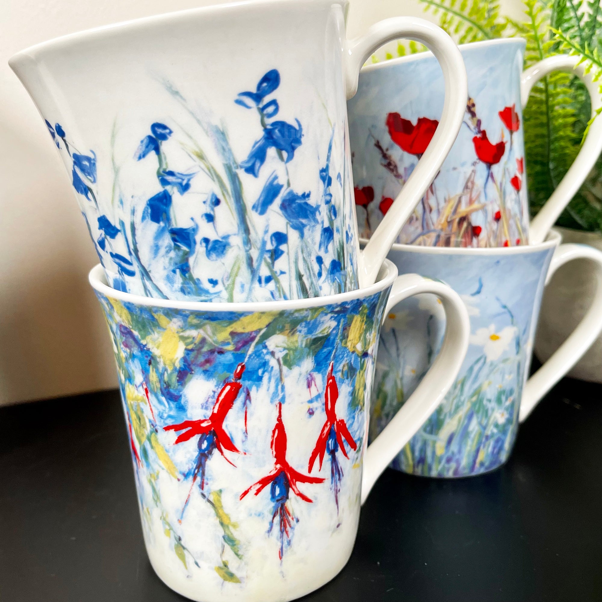 Wildflower Meadow Mugs Set Of 4
