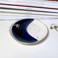 Ceramic Nesting Moon Jewellery Trinket Dish Set 10cm