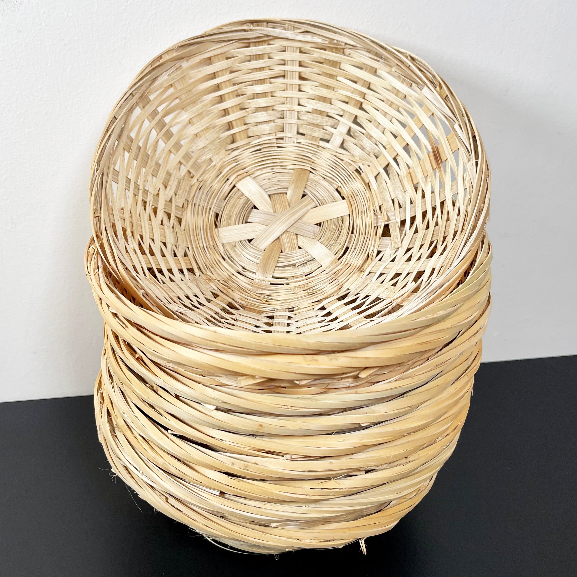 Round Wicker Bread Baskets