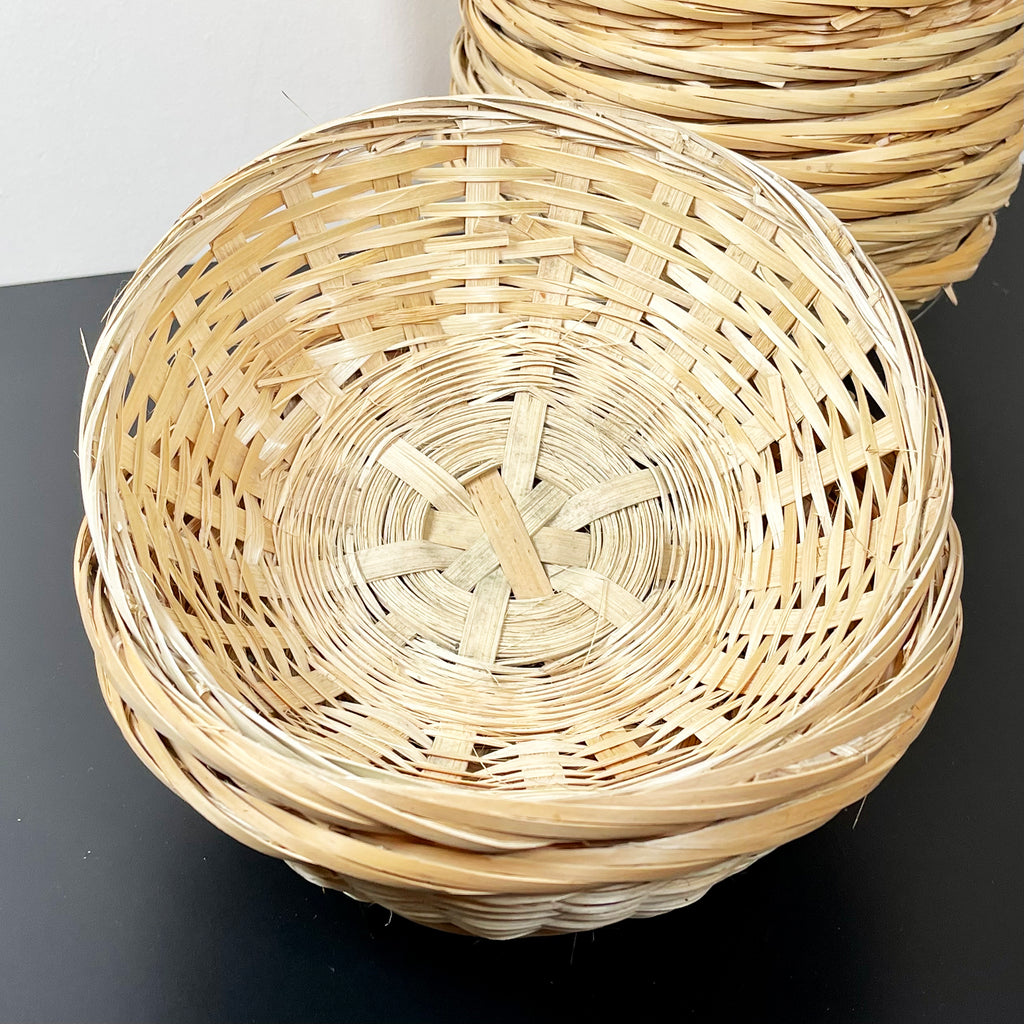Round Wicker Bread Baskets