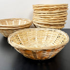 Round Wicker Bread Baskets