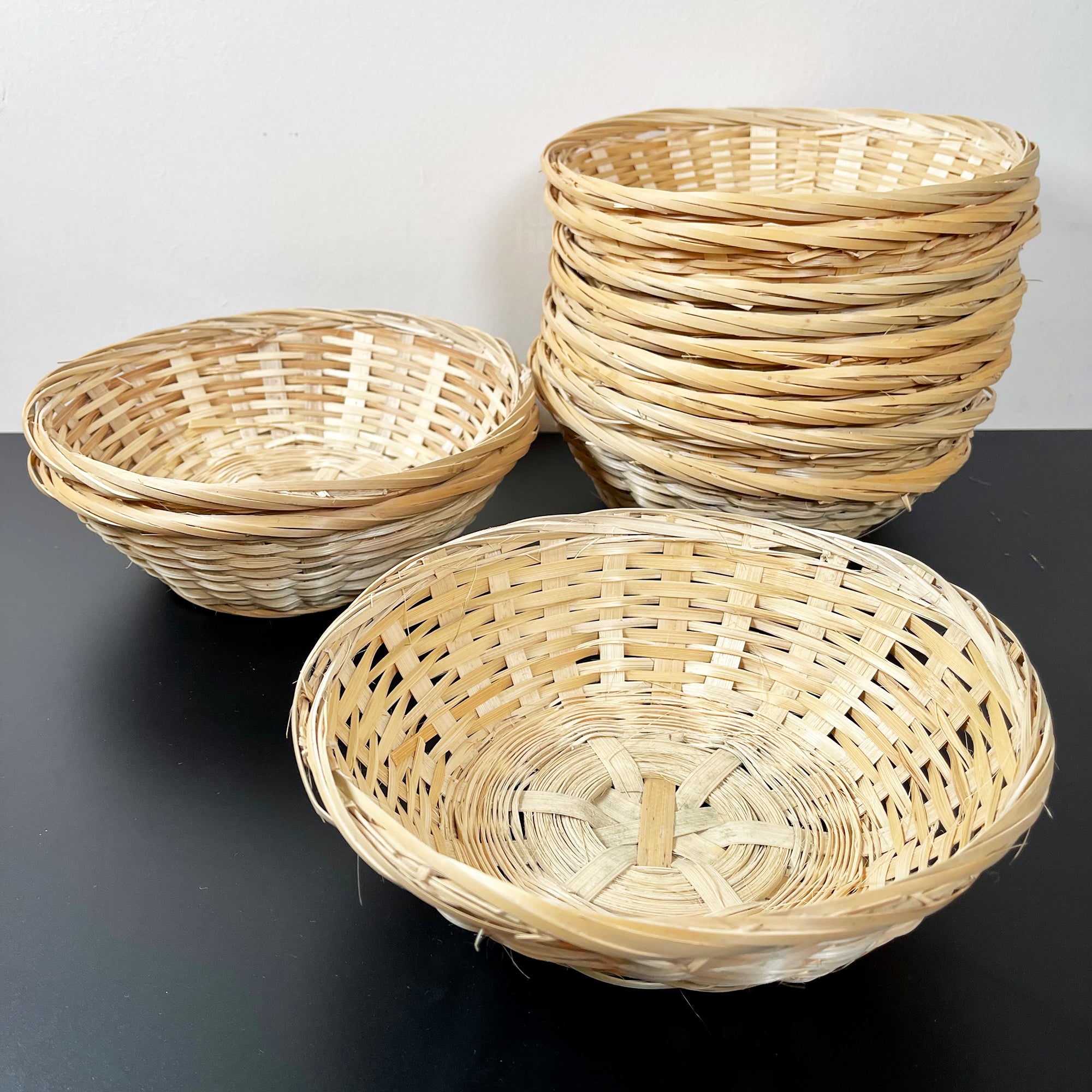 Round Wicker Bread Baskets