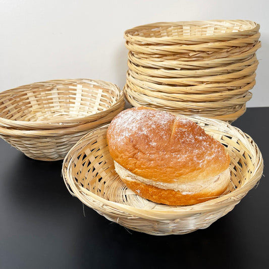 Round Wicker Bread Baskets