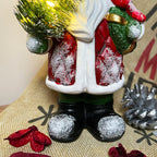 Light Up Santa With Tree Figurine