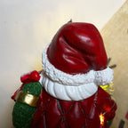 Light Up Santa With Tree Figurine