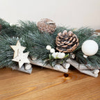 Frosted Pine Cone 4 Tealight Holder