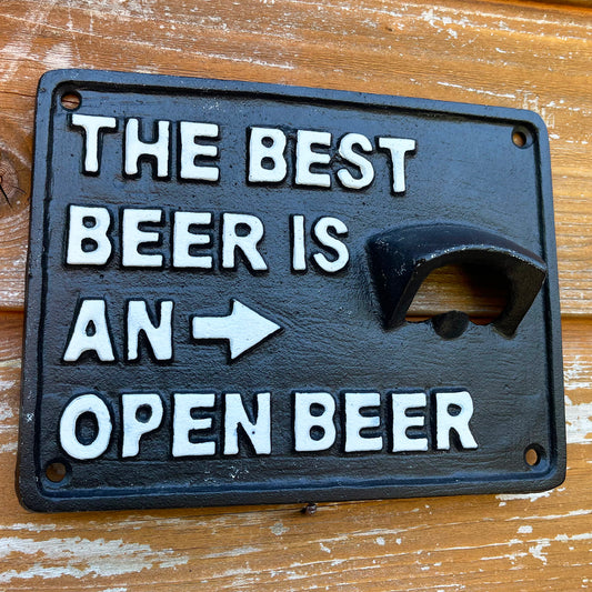 Bestes Bier ist ein offener Bierwand-Flaschenöffner