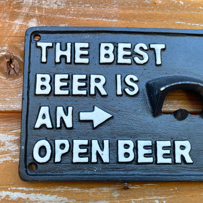Bestes Bier ist ein offener Bierwand-Flaschenöffner