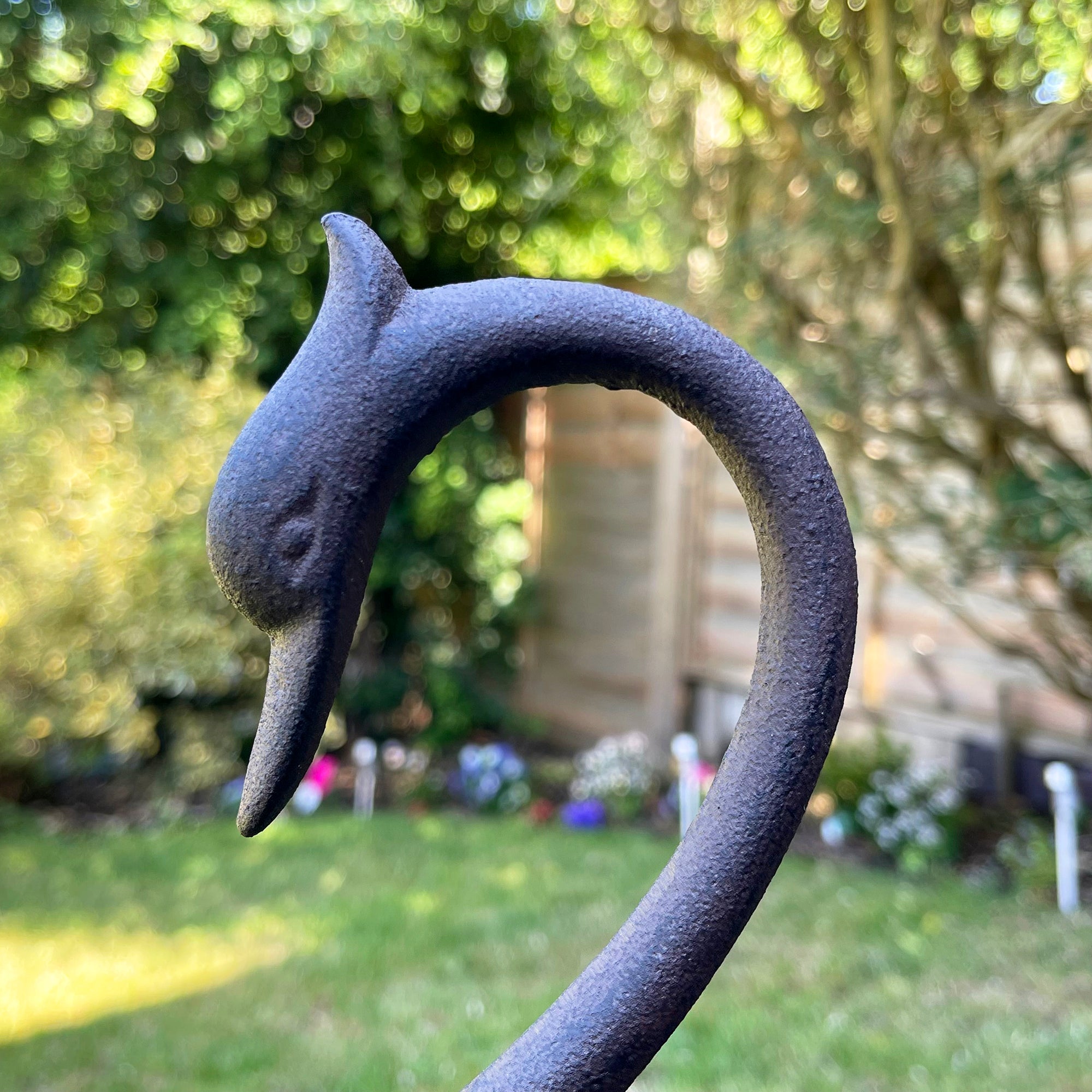 Cast Iron Swan Garden Ornament