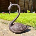 Cast Iron Swan Garden Ornament