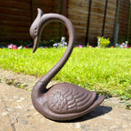 Cast Iron Swan Garden Ornament
