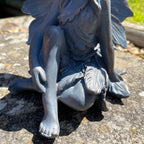 Bronze Sitting Flower Fairy Ornament