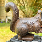 Cast Iron Squirrel Eating Nut Ornament