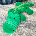 Green Crocodile Eco Squeaky Dog Toy