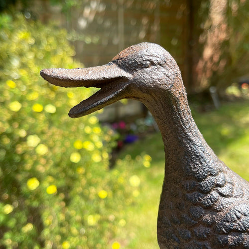 Cast Iron Happy Duck Ornament