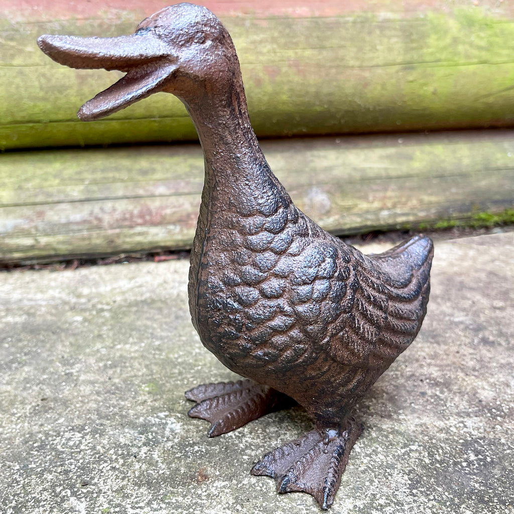 Cast Iron Happy Duck Ornament