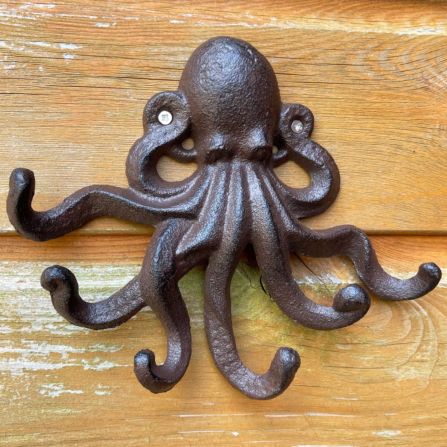 Cast Iron Octopus 6 Hook Rack