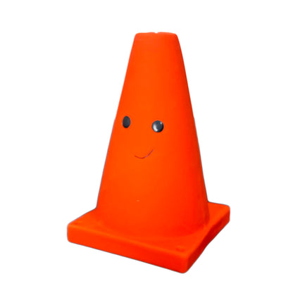 Latex Traffic Cone Squeaky Dog Toy