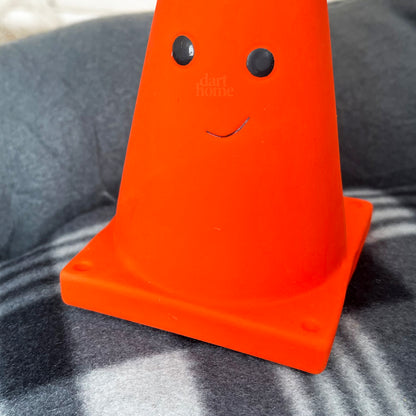 Latex Traffic Cone Squeaky Dog Toy