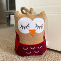 Red Fabric Owl Doorstop