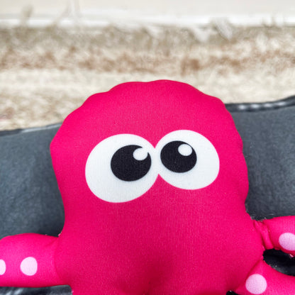 Pink Floating Octopus Squeaky Dog Toy