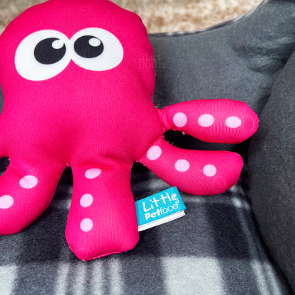 Pink Floating Octopus Squeaky Dog Toy