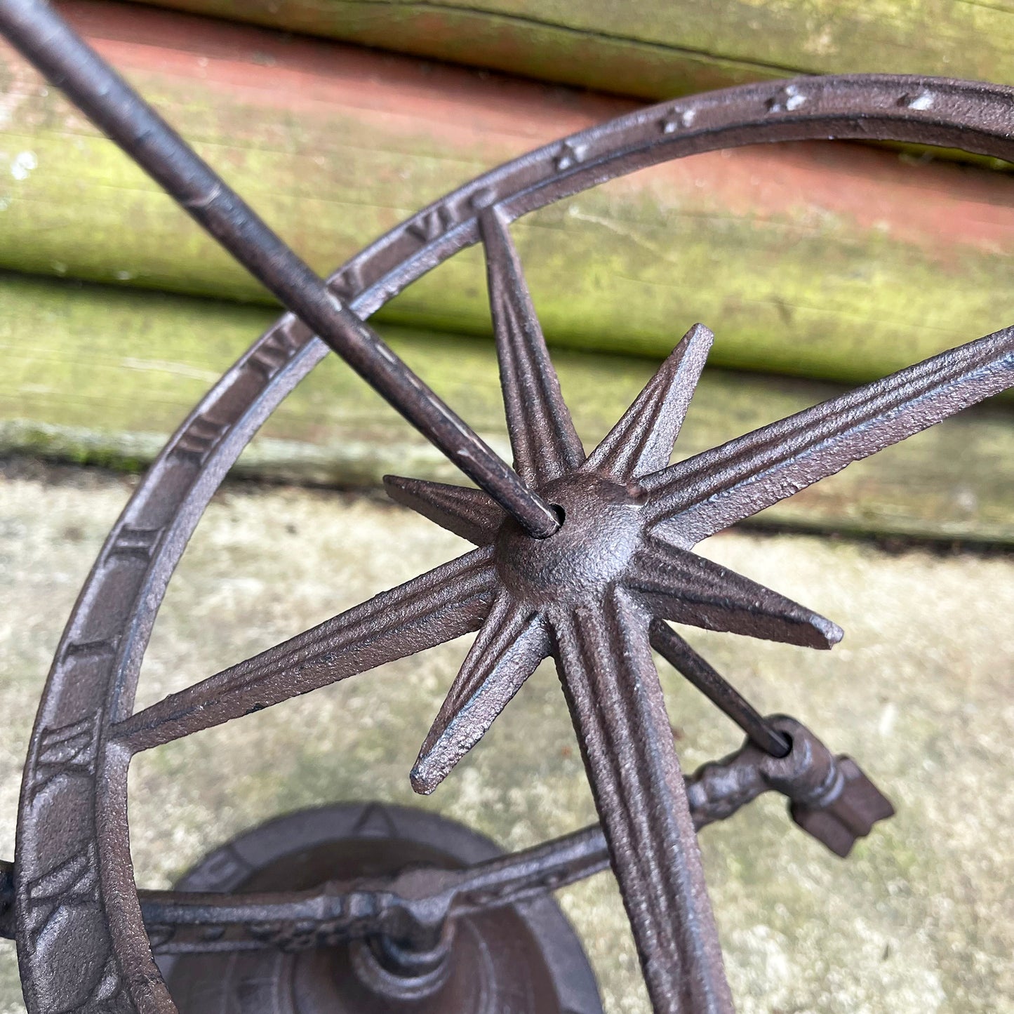 Cast Iron Garden Armillary Sundial 37cm